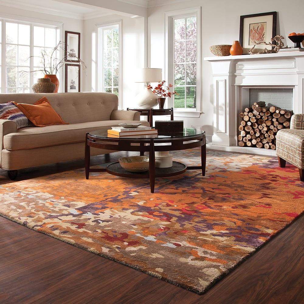 Style Haven Keno Autumn Inspirations Abstract Area Rug