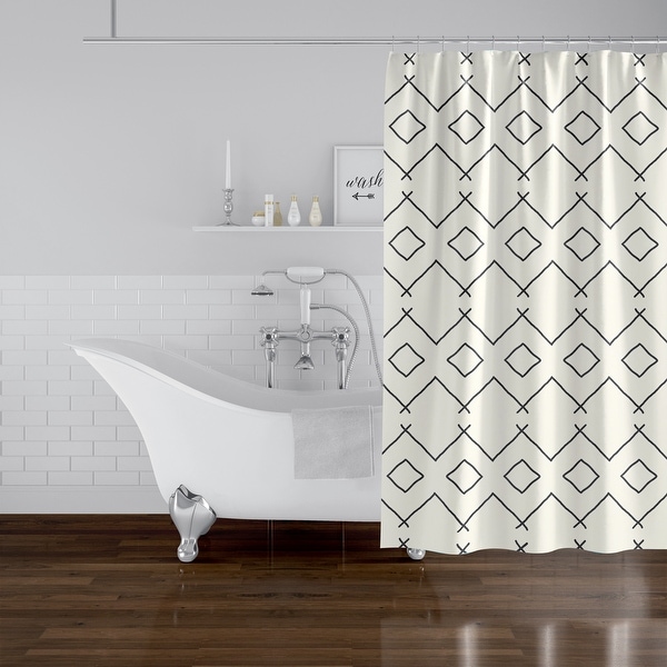 BATH CREAM Shower Curtain by Erin Vanessa Bed Bath Beyond