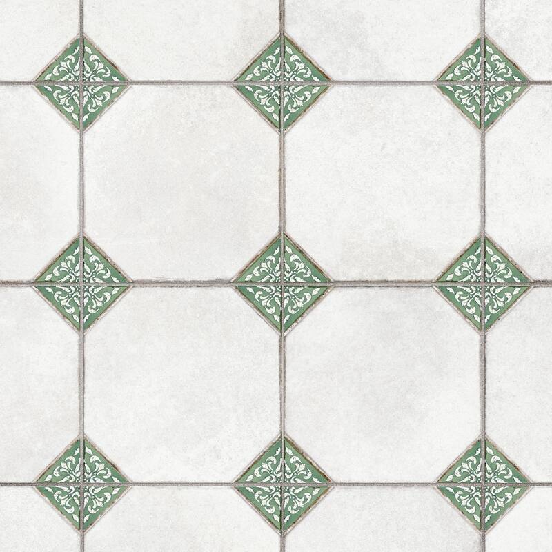 Merola Tile Englishtown Garden 12-7/8" x 12-7/8" Porcelain Floor and Wall Tile