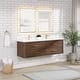 preview thumbnail 85 of 106, Cristo Floating Bath Vanity with White Quartz Stone Top without Mirror