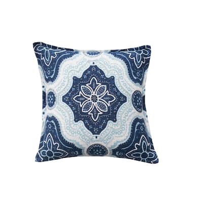William Indigo and Surf Pillow
