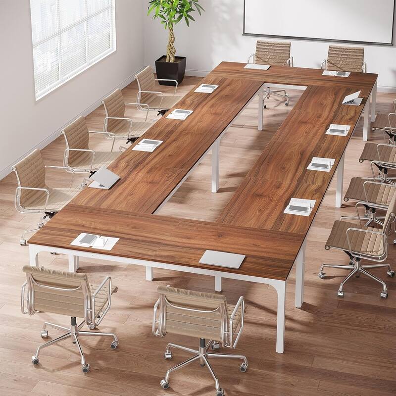 78.74" Large Rectangle Conference Table/Desk, Modern Seminar Meeting Table, Business Tables for Boardroom & Office