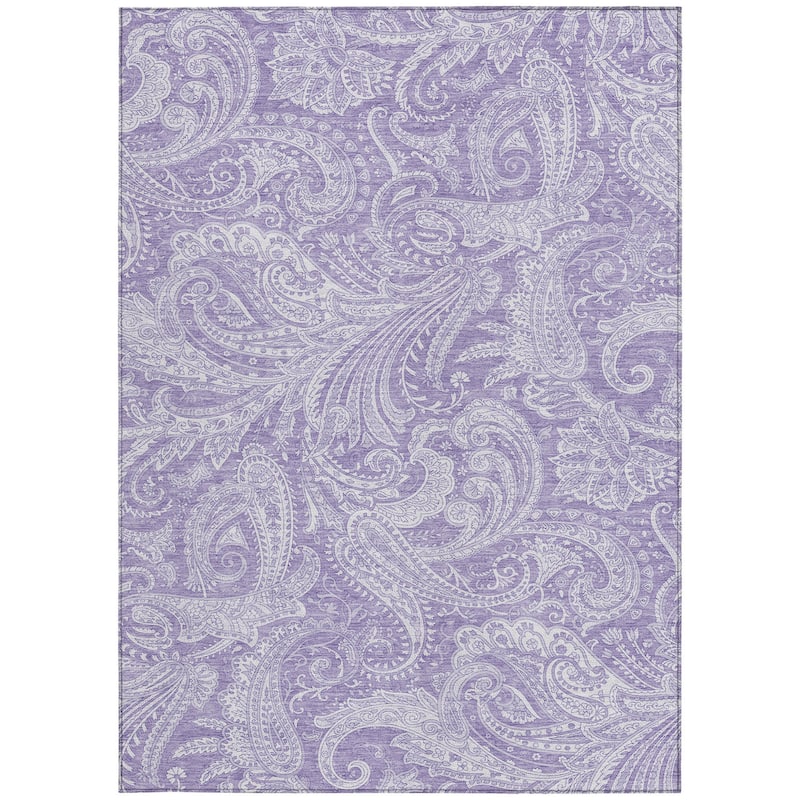 HomeRoots Paisley Transitional Rectangle Outdoor Rug