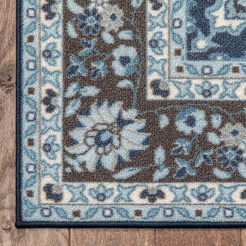Well Woven Kings Court Gene Traditional Medallion Persian Washable Rug