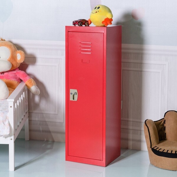 Costway 48 Kid Locker Safe Storage Children Single Tier Metal Costway 48 X27 Kid Locker Safe Storage Children Single Tier