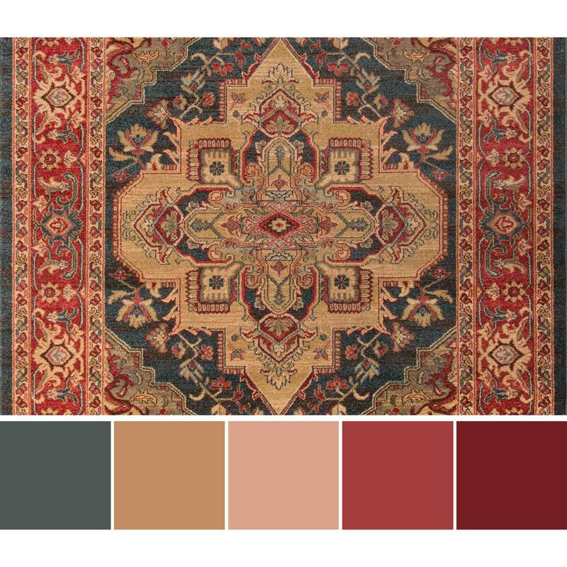 ECARPETGALLERY Machine Woven Lux Traditional Area Rug