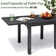 preview thumbnail 19 of 19, 5/7/11PC Outdoor Aluminum Expandable Rectangle Patio Dining Table with Folding Chairs