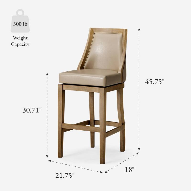 Maven Lane Vienna Swivel Kitchen Stool
