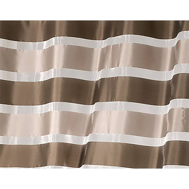 Striped Sheer Extra Wide Window Curtain Panel - Light-Filtering Drape for Modern Home Decor