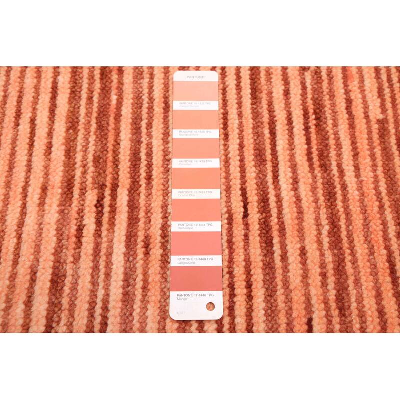 ECARPETGALLERY Hand-knotted Pak Finest Gabbeh Copper Wool Rug - 4'0 x 6'0