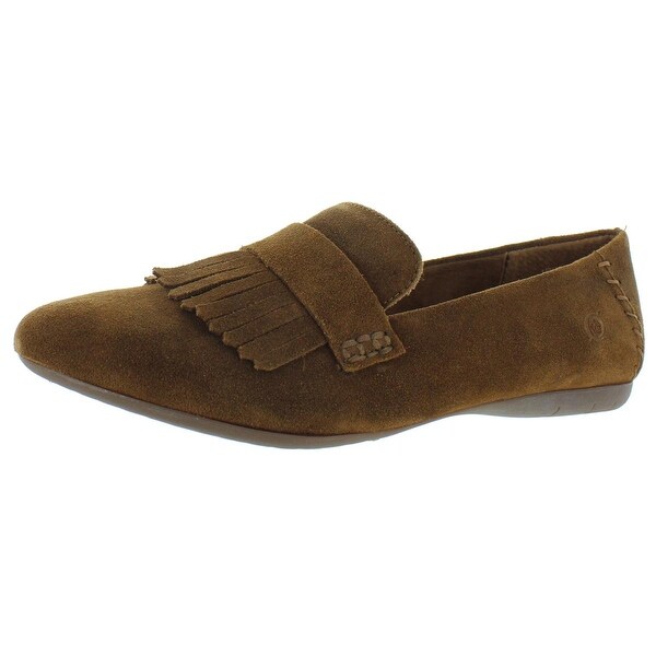 Born Womens Mcgee Loafers Suede Slip On 