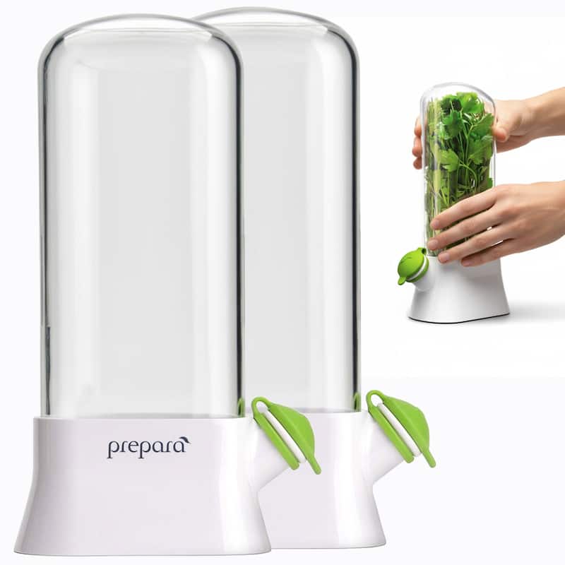 Prepara Set of 2 Herb Savor Fresh Herb Keeper - Eco