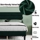 preview thumbnail 13 of 27, Queen Size Platform Bed w/ Upholstered Headboard for Kids Teens Adults