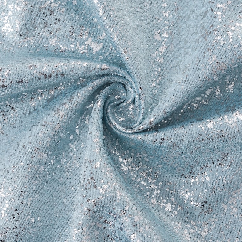 Dainty Home 2 Pack Artisinal 100% Blackout Grommet Curtain Panel Pair with 3D Lurex Texture