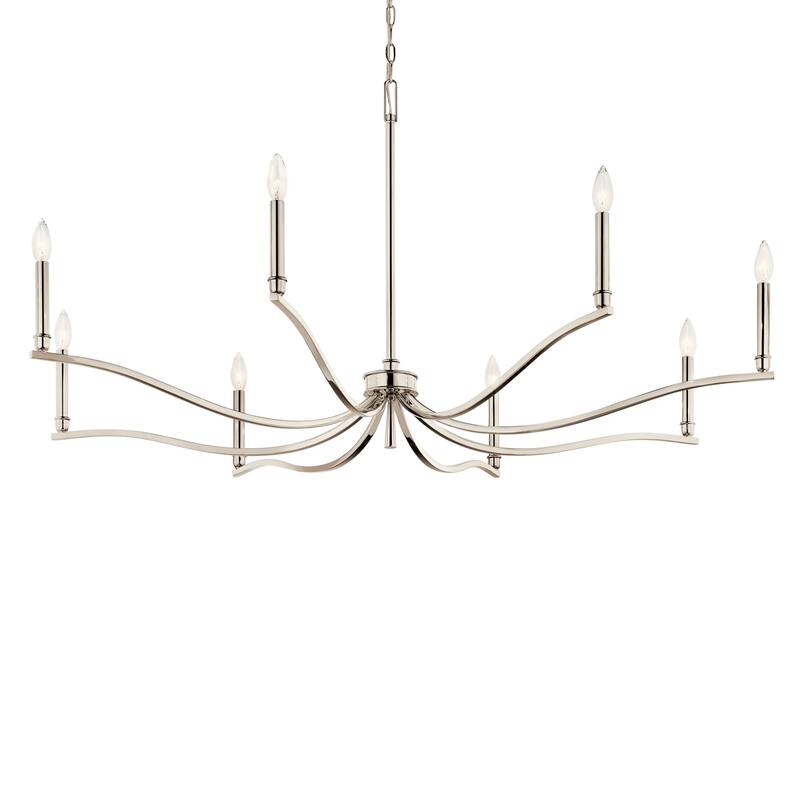 Kichler 52697 Malene 8 Light 52" Wide Taper Candle Style Chandelier