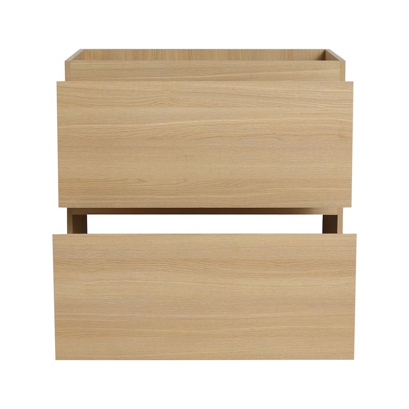 30" Bathroom Vanities with Single Sink Combo, Modern Undermount Bathroom Sink Cabinet with Double drawer,Freestanding