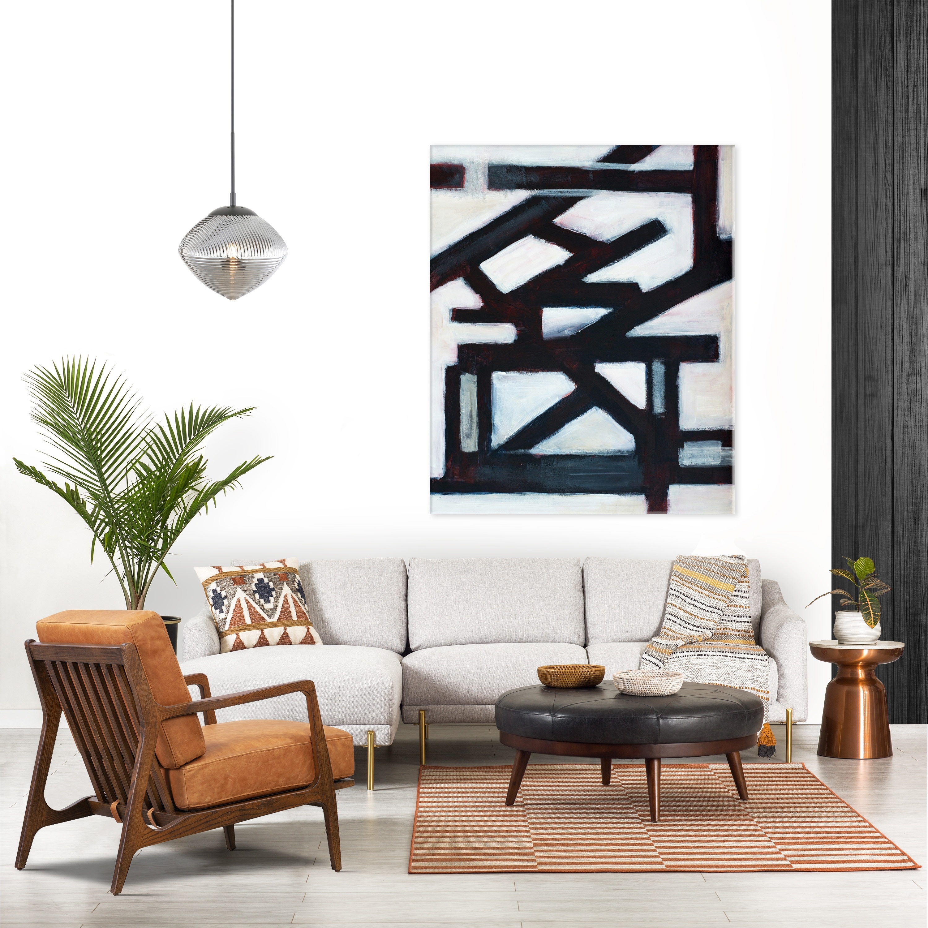 Verity leather lounge chair sales