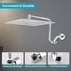 preview thumbnail 10 of 16, YASINU 12" Rain ShowerHead with Adjustable Extension Arm