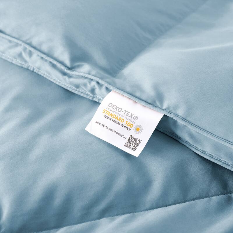All Season & Lightweight Ultra Soft 360 TC White Goose Down Duvet Comforter
