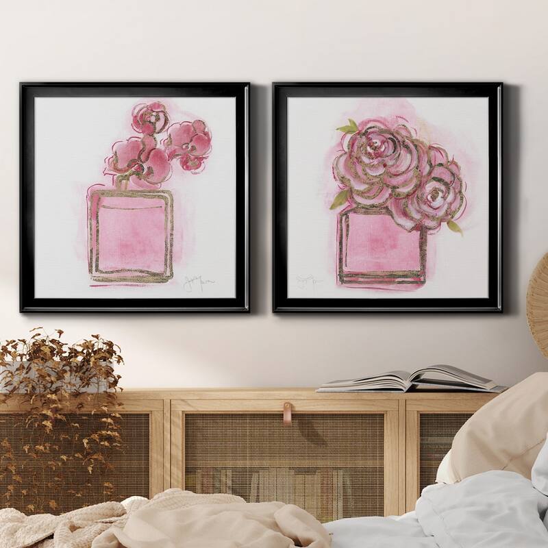 Golden Perfume I-Premium Framed Canvas - Ready to Hang - Multi-Color