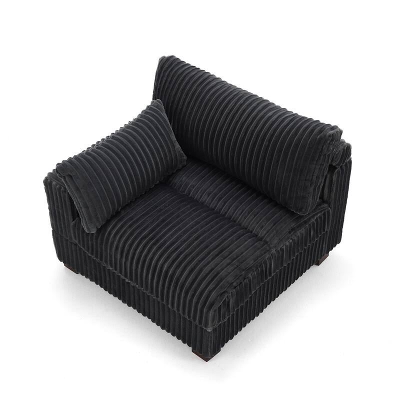 Cotton Flannel corner Sofa Armless Modular Sectional Sofa Seamless Combination