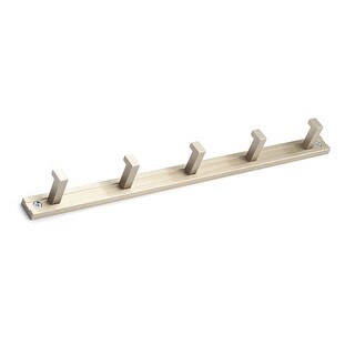30 Inch Robe Hook Rack Richelieu Robe Hook Rack with 5 Hooks - Brushed Nickel - Bed Bath ...