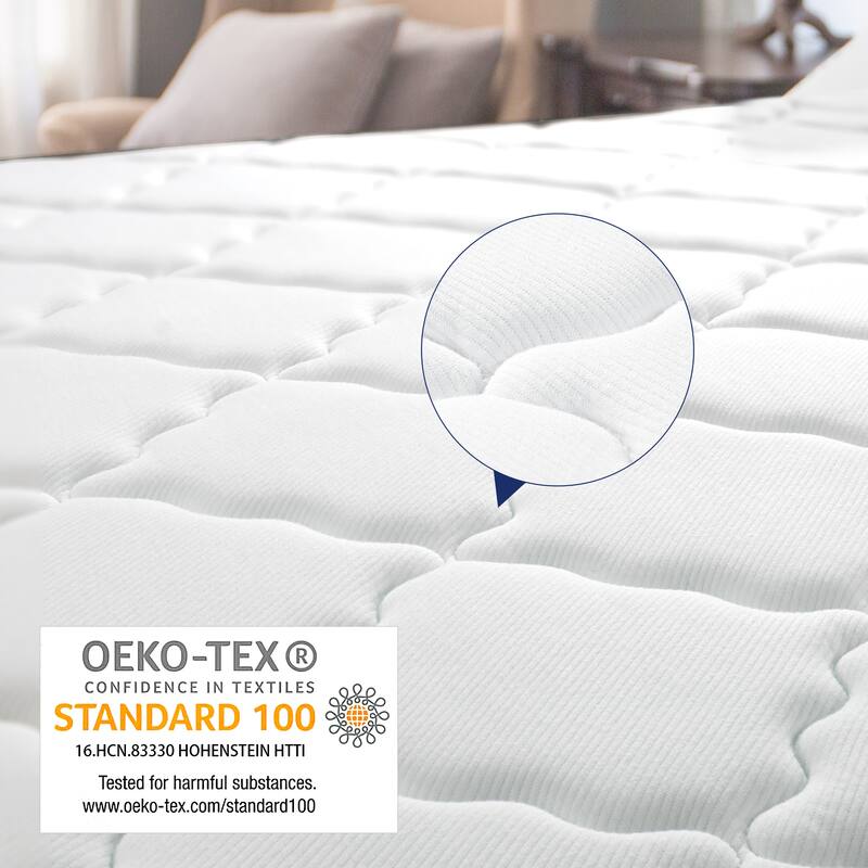 Kescas 8-inch Memory Foam Motion Isolation Pocket Spring Mattress