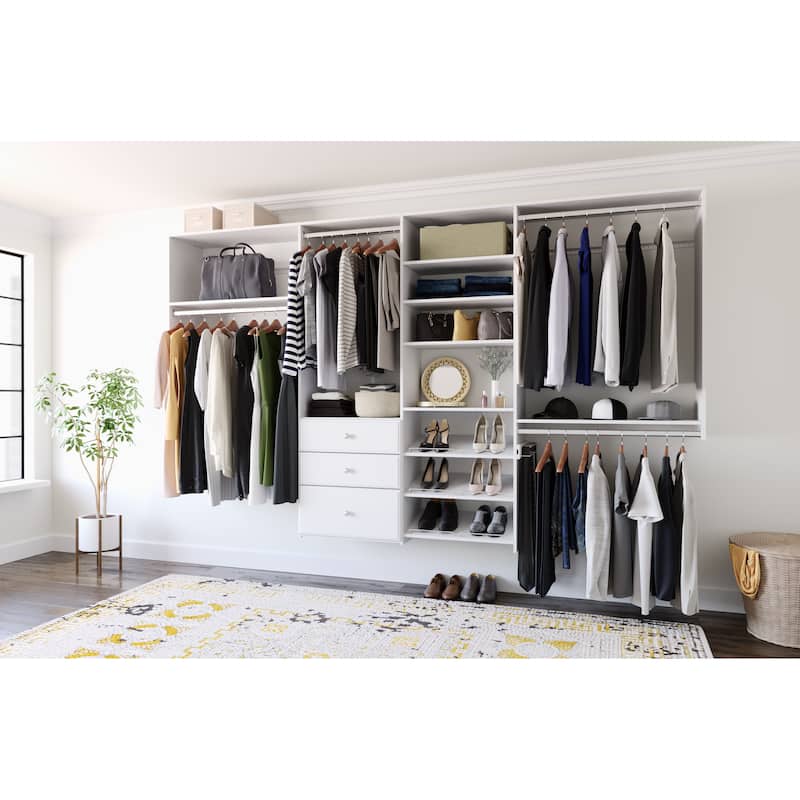 Easy Track Dual Tower Deluxe Closet Kit