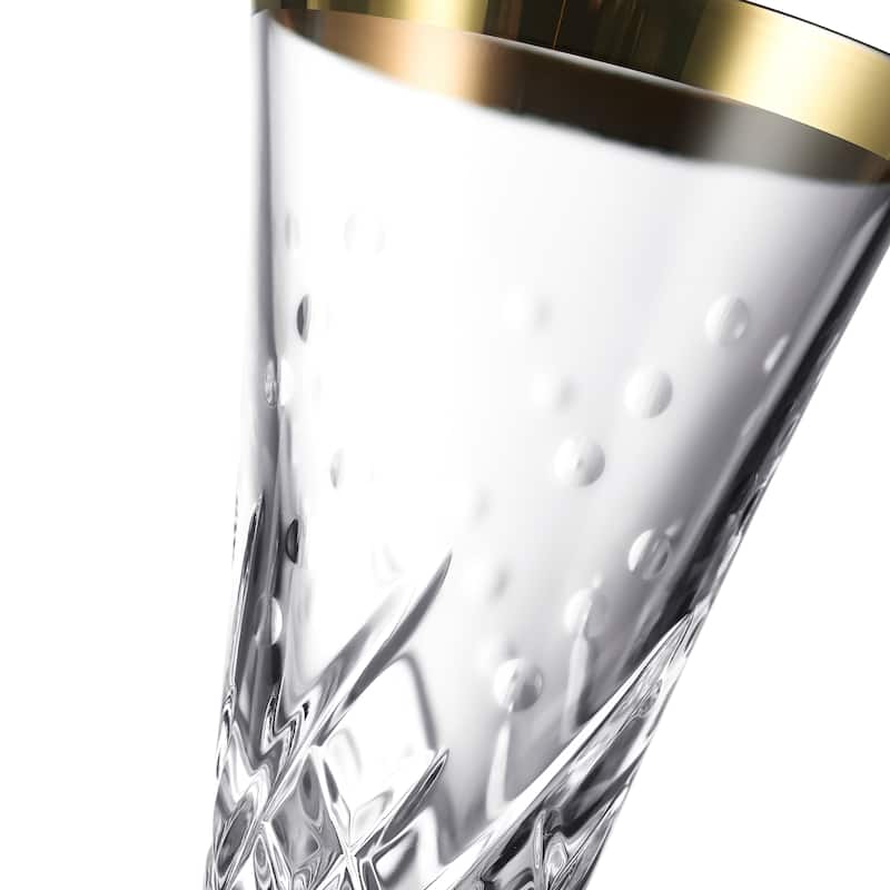 Waterford Celebrations Toasting Flute 4.5oz, Gold, Set of 2