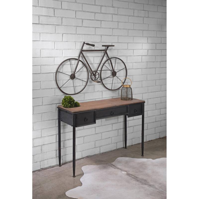 Multicolored Metal/Wood Bicycle Wall Art