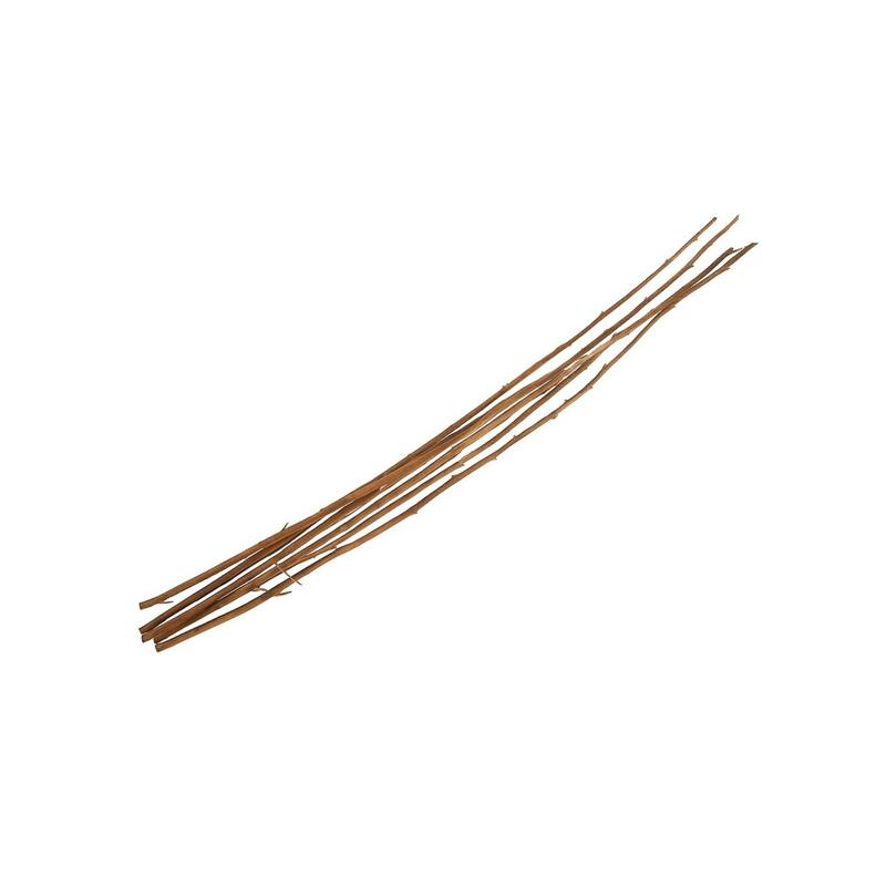 Floral Bunch Artificial Plant with Bamboo Stem - 45.25" - Beige and Brown