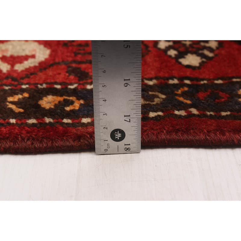 ECARPETGALLERY Hand-knotted Anadol Dark Red Wool Rug - 3'5 x 10'10