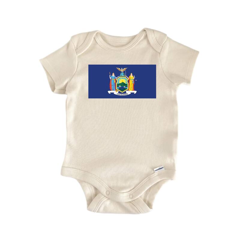 New York - Baby Boy Girl Clothes Infant Bodysuit Funny Cute - Blue - 0-3M