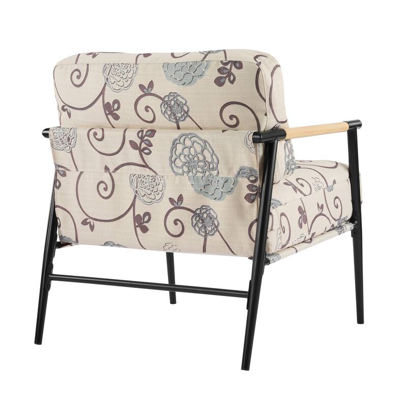 Christopher Knight Home - Varsts Modern Upholstered Accent Chair with Wood Frame, Emerald