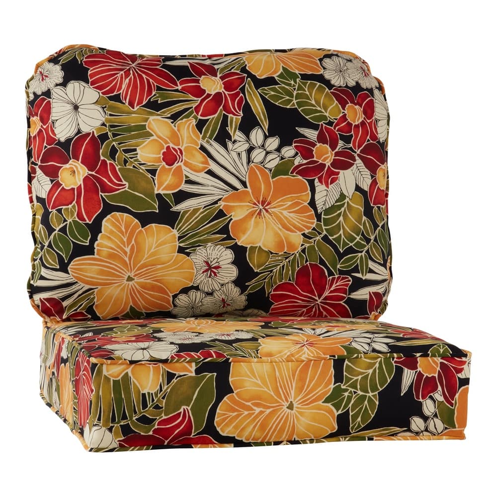 Outdoor 2-Piece Reversible Deep Seat Cushion Set (Cushions Only)