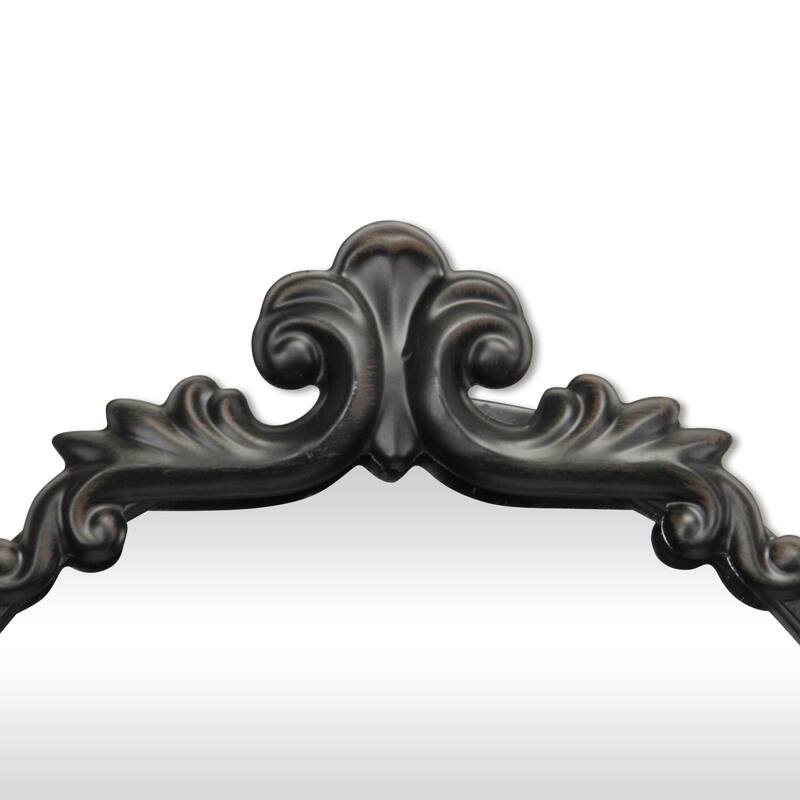 Victorian Framed Floor Mirror - 65" - Black