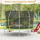 preview thumbnail 11 of 16, 16FT Trampoline, Recreational Trampolines with Enclosure Net and Ladder