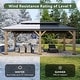 preview thumbnail 53 of 62, Aoxun Outdoor Cedar Wood Gazebo with Double Hardtop Roof