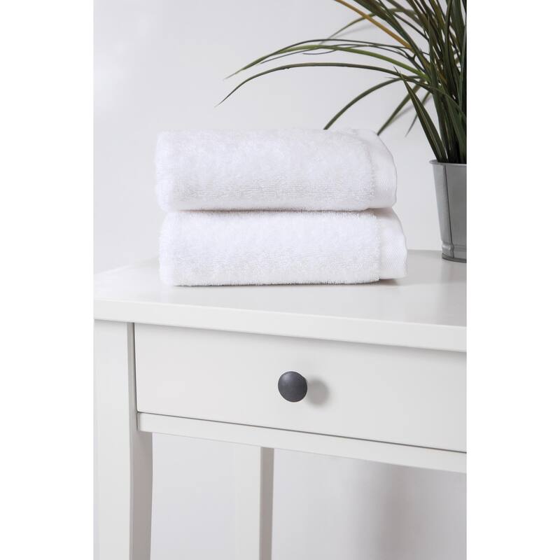 Ozan Premium Home 100% Genuine Turkish Cotton Horizon Hand Towel(Set of 2)