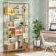 preview thumbnail 3 of 8, Modern 71Inch Tall Bookcase Bookshelf, Geometric Etagere Book Shelves Storage Rack for Home Office