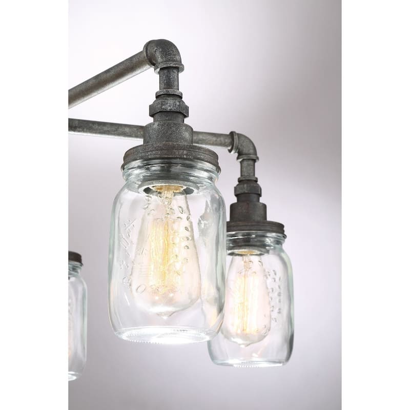 Quoizel Squire 5-Light Transitional Chandelier in Rustic Black