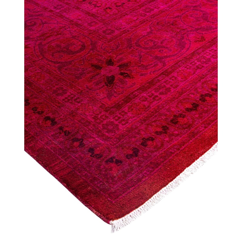 Contemporary Overdyed Wool Hand Knotted Area Rug - 10' 3" x 14' 0"