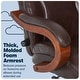preview thumbnail 70 of 75, Serta Conway Big and Tall Executive Office Chair with Wood Accents