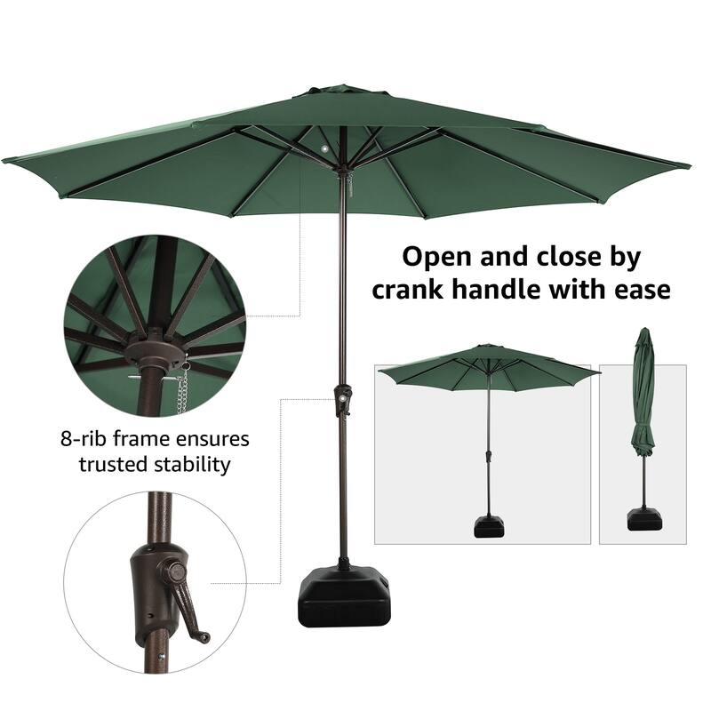 11ft Patio Market Umbrella with Crank