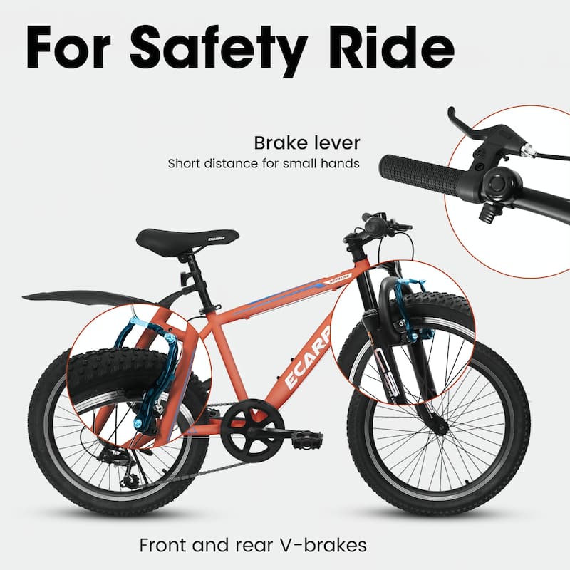 Kids Bicycle 20 Inch Montain Bike Gear 7 Speed Bike