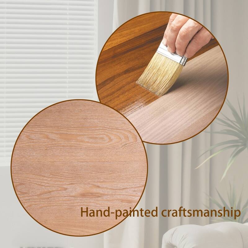 Rustic Wood Console Table with Natural Log Accents - 62" Entryway Table, Narrow Sofa Table, Hallway