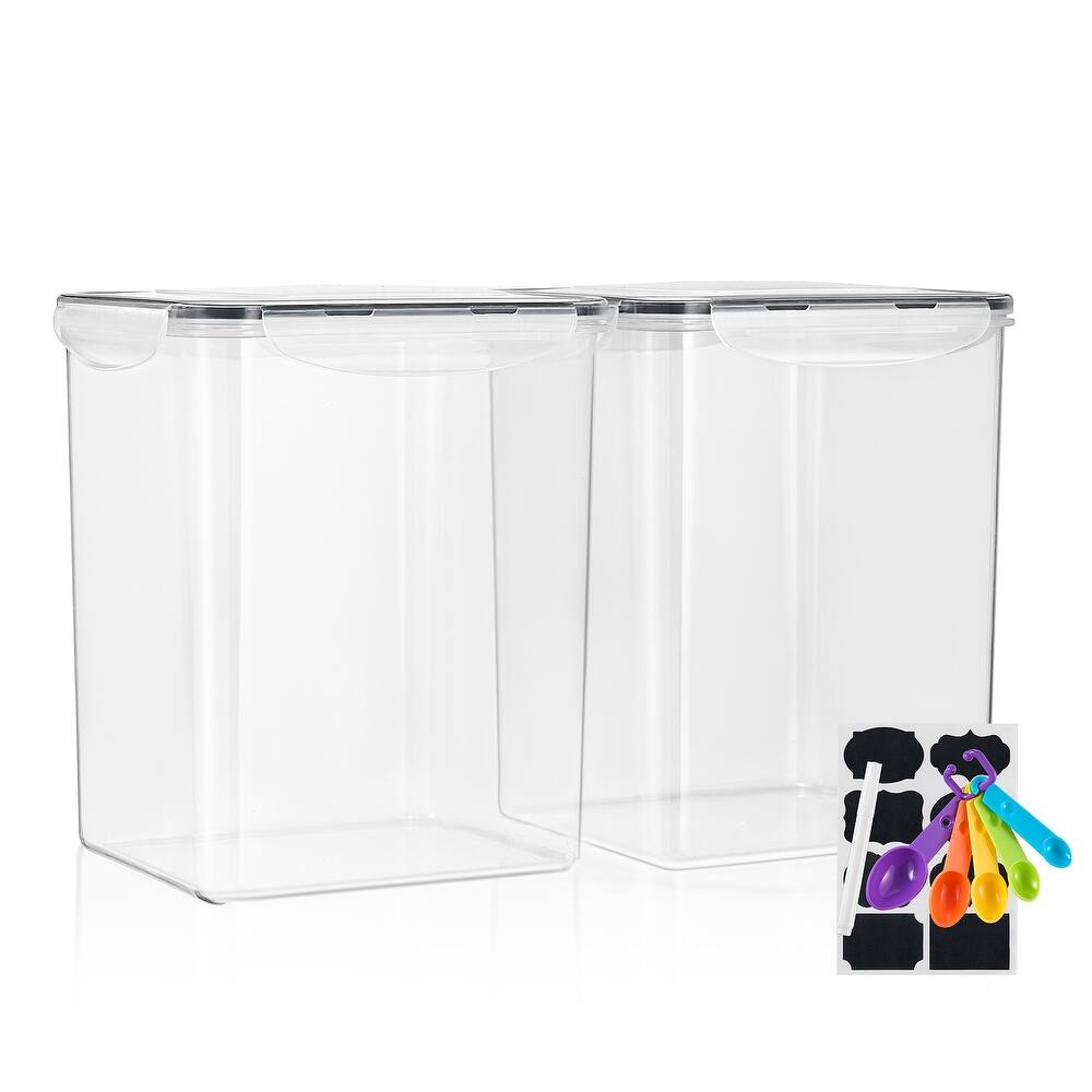 Sorbus Airtight Dry Food Storage Containers with Lids, Labels and Marker BPA Free Kitchen Pantry Organizer - 2 Pack