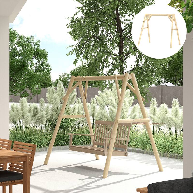 Heavy Duty Outdoor Swing Frame for Porch or Backyard Use - 78.7" W x 53.1" D x 67.7" H