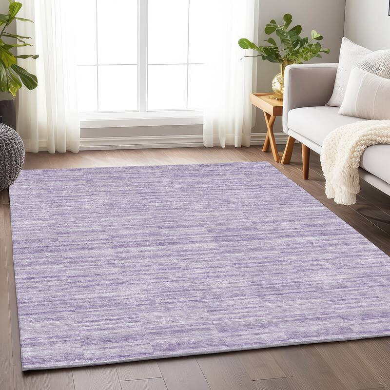 Premium Washable Super Soft Ombre Geo Stripe Mayfield Rug