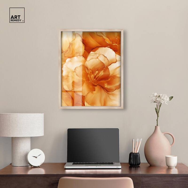 Sunlit Bloom I Shadowbox by Art Remedy